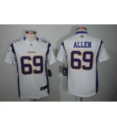 Youth Nike Minnesota Vikings #69 Allen White Color[Youth Limited Jerseys]