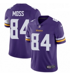 Youth Nike Minnesota Vikings 84 Randy Moss Purple Team Color Vapor Untouchable Limited Player NFL Jersey