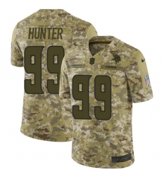Youth Nike Vikings 99 Danielle Hunter Camo Stitched NFL Limited 2018 Salute to Service Jersey