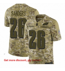 Eagles 26 Miles Sanders Camo Men Stitched Football Limited 2018 Salute To Service Jersey