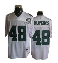 Eagles 48 Hopkins Authentic Throwback white Jersey 99th patch
