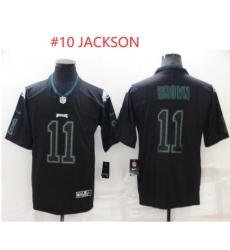 Men Philadelphia Eagles 10 Desean Jackson Lights Out Black Color Rush Limited Stitched Jersey
