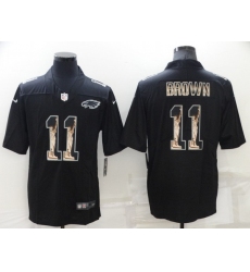 Men Philadelphia Eagles 11 A J Brown Black Statue Of Liberty Limited Stitched jersey
