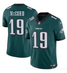 Men Philadelphia Eagles 19 Kyle McCord Green 2025 Draft New F U S E  Vapor Untouchable Limited Stitched Football Jersey