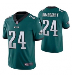 Men Philadelphia Eagles 24 James Bradberry Green Vapor Untouchable Limited Stitched Jersey