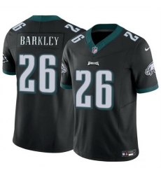 Men Philadelphia Eagles 26 Saquon Barkley Black 2023 F U S E  Vapor Untouchable Limited Football Stitched Jersey