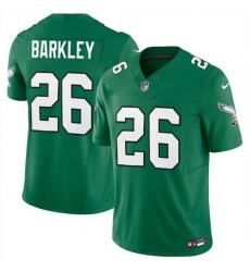 Men Philadelphia Eagles 26 Saquon Barkley Green 2023 F U S E  Vapor Untouchable Limited Throwback Football Stitched Jersey