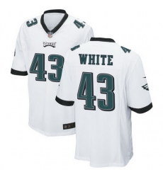 Men Philadelphia Eagles 43 Kyzir White White Vapor Untouchable Limited Stitched Jersey
