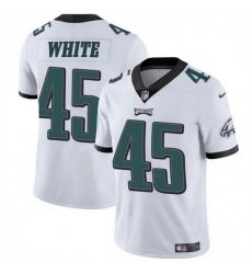Men Philadelphia Eagles 45 Devin White White Vapor Untouchable Limited Stitched Football Jersey