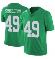 Men Philadelphia Eagles 49 Alex Singleton Green Limited Vapor Untouchable Nike Jersey