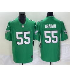 Men Philadelphia Eagles 55 Brandon Graham Green 2023 F U S E  Vapor Untouchable Stitched Football Jersey
