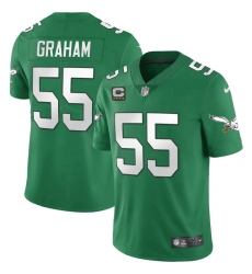 Men Philadelphia Eagles 55 Brandon Graham Green Vapor Untouchable Limited Stitched jerseys
