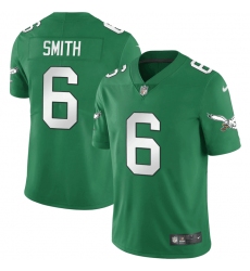Men Philadelphia Eagles 6 DeVonta Smith Green Vapor Untouchable Limited Stitched Jersey