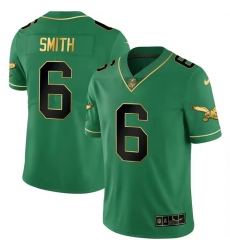 Men Philadelphia Eagles 6 DeVonta Smith Green black Vapor Untouchable Limited Stitched Jersey