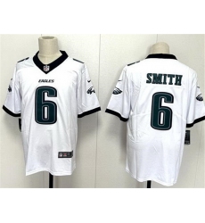 Men Philadelphia Eagles 6 DeVonta Smith White 2024 New Vapor Untouchable Limited Stitched Football Jersey