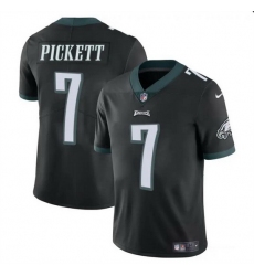 Men Philadelphia Eagles 7 Kenny Pickett Black Vapor Untouchable Limited Stitched Football Jersey