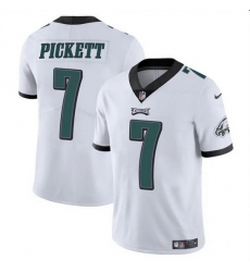 Men Philadelphia Eagles 7 Kenny Pickett White Vapor Untouchable Limited Stitched Football Jersey