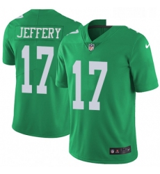 Mens Nike Philadelphia Eagles 17 Alshon Jeffery Limited Green Rush Vapor Untouchable NFL Jersey