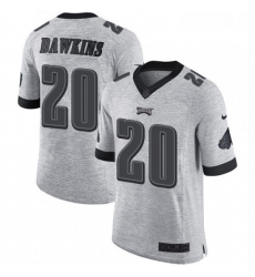 Mens Nike Philadelphia Eagles 20 Brian Dawkins Limited Gray Gridiron II NFL Jersey