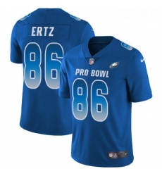 Mens Nike Philadelphia Eagles 86 Zach Ertz Limited Royal Blue 2018 Pro Bowl NFL Jersey
