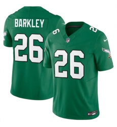 Men's Philadelphia Eagles #26 Saquon Barkley Green 2023 F.U.S.E. Vapor Untouchable Limited Throwback Football Stitched Jersey