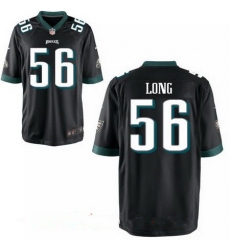 Mens Philadelphia Eagles #56 Chris Long Black Alternate Stitched NFL Nike Elite Jersey