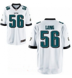 Mens Philadelphia Eagles #56 Chris Long White Road Stitched NFL Nike Elite Jersey