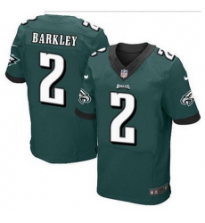 NEW Philadelphia Eagles #2 Matt Barkley Midnight Green Team Color Mens Stitched NFL Elite jersey