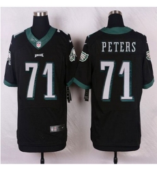 NEW Philadelphia Eagles #71 Jason Peters Black Alternate Mens Stitched NFL New Elite Jersey