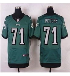 NEW Philadelphia Eagles #71 Jason Peters Midnight Green Team Color Mens Stitched NFL Elite jersey