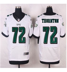 NEW Philadelphia Eagles #72 Cedric Thornton White Mens Stitched NFL New Elite Jersey