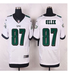 NEW Philadelphia Eagles #87 Brent Celek White Mens Stitched NFL Elite Jersey