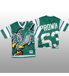 NFL Philadelphia Eagles 53 Jatavis Brown Green Men Mitchell  26 Nell Big Face Fashion Limited NFL Jersey