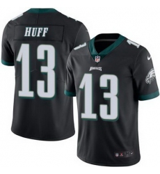 Nike Eagles #13 Josh Huff Black Mens Stitched NFL Limited Rush Jersey