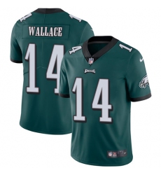 Nike Eagles #14 Mike Wallace Midnight Green Team Color Mens Stitched NFL Vapor Untouchable Limited Jersey