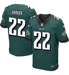 Nike Eagles #22 Sidney Jones Midnight Green Team Color Mens Stitched NFL New Elite Jersey
