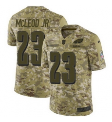 Nike Eagles #23 Rodney McLeod Jr Camo Mens Stitched NFL Limited 2018 Salute To Service Jersey