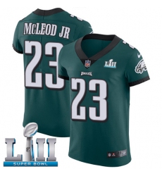 Nike Eagles #23 Rodney McLeod Jr Midnight Green Team Color Super Bowl LII Mens Stitched NFL Vapor Untouchable Elite Jersey