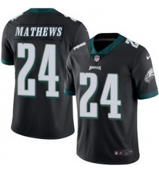 Nike Eagles #24 Ryan Mathews Black Mens Stitched NFL Limited Rush Jersey