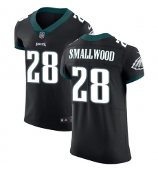 Nike Eagles #28 Wendell Smallwood Black Alternate Men Stitched NFL Vapor Untouchable Elite Jersey