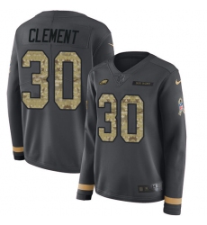 Nike Eagles #30 Corey Clement Anthracite Salute to Service