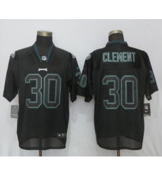 Nike Eagles #30 Corey Clement Black Lights Out Elite Jersey
