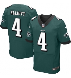 Nike Eagles #4 Jake Elliott Midnight Green Team Color Mens Stitched NFL New Elite Jersey