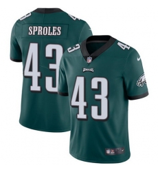 Nike Eagles #43 Darren Sproles Midnight Green Team Color Mens Stitched NFL Vapor Untouchable Limited Jersey