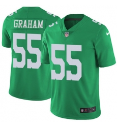 Nike Eagles #55 Brandon Graham Green Mens Stitched NFL Limited Rush Jersey