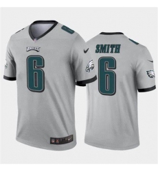 Nike Eagles 6 DeVonta Smith Silver Men Stitched NFL Limited Inverted Legend Jersey
