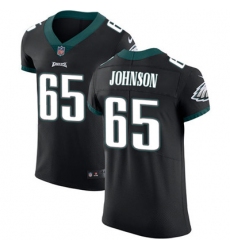 Nike Eagles #65 Lane Johnson Black Alternate Mens Stitched NFL Vapor Untouchable Elite Jersey