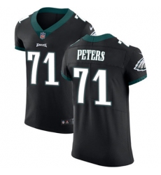 Nike Eagles #71 Jason Peters Black Alternate Mens Stitched NFL Vapor Untouchable Elite Jersey