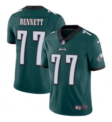 Nike Eagles #77 Michael Bennett Midnight Green Team Color Mens Stitched NFL Vapor Untouchable Limited Jersey
