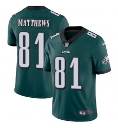 Nike Eagles #81 Jordan Matthews Midnight Green Team Color Mens Stitched NFL Vapor Untouchable Limited Jersey